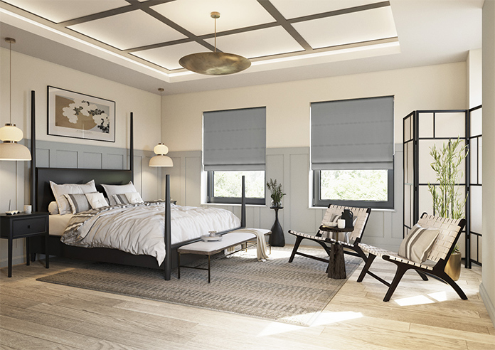 Medina, Charcoal - Roman Blind - Image 6